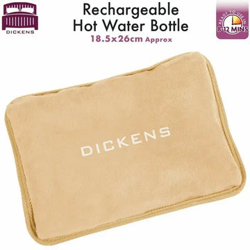 Dickens 400W Rechargeable Hot Water Bottle with Detachable Power - Imported from UK